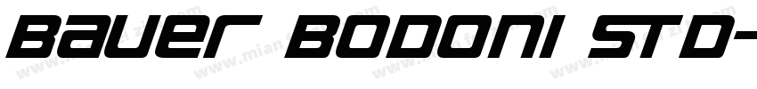 Bauer Bodoni Std字体转换